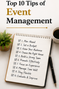 top 10 tips of event management