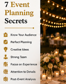 7 event planning secrets